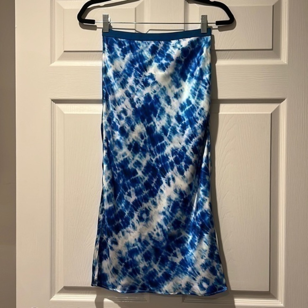 NWOT CAMI TIE DYE SILK SKIRT SIZE XXS - Picture 1 of 8